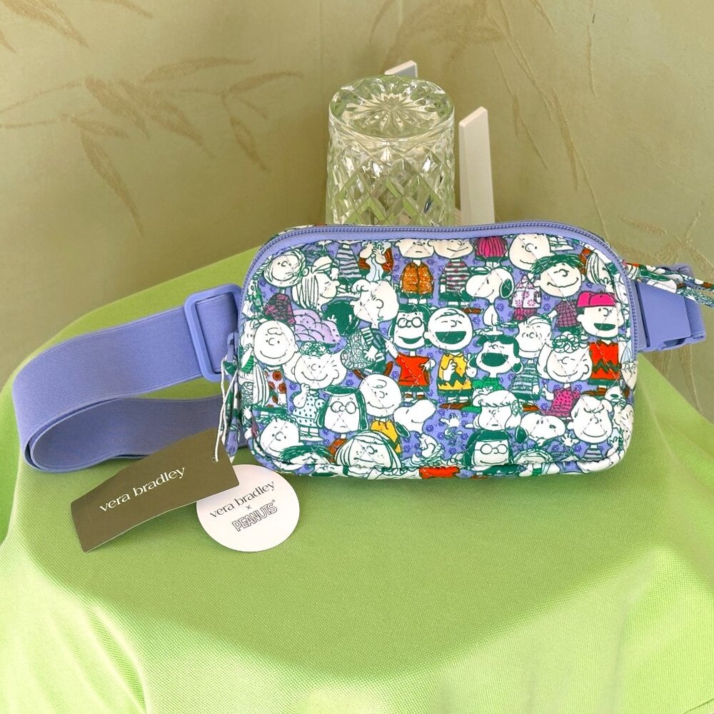 VERA BRADLEY PEANUTS WOODWARD SMALL BELT BAG:NWT PEANUTS PALS